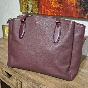 Kate Spade Monet Large Leather Shoulder/Tote/Document Bag 12.5"X5"X10"